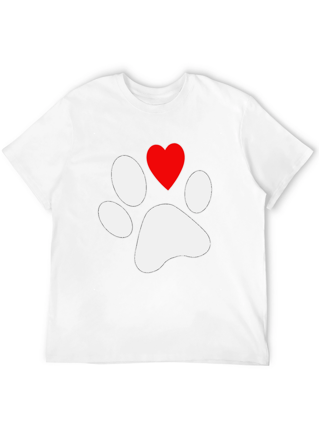 Paw Print Heart T-Shirt