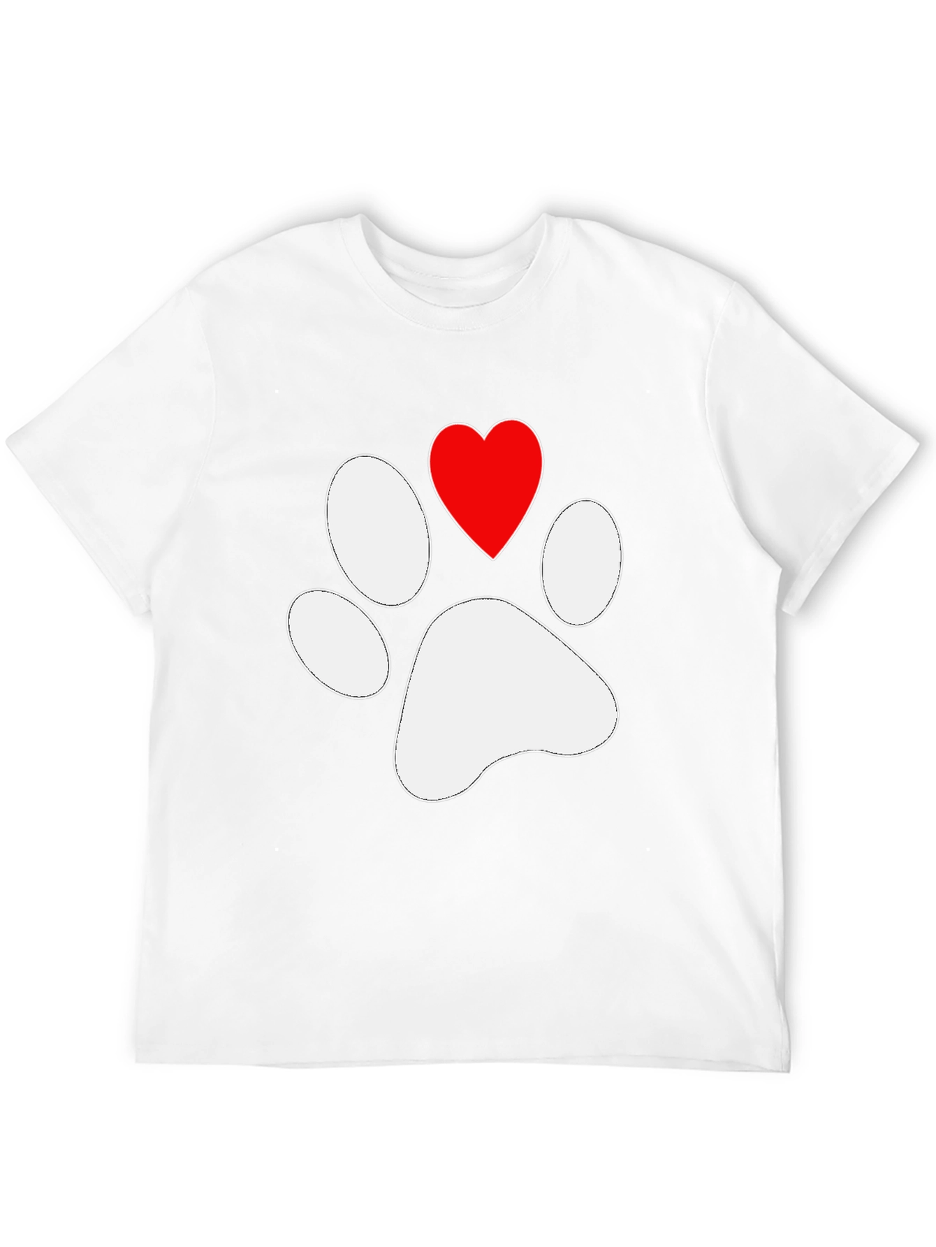 Paw Print Heart T-Shirt