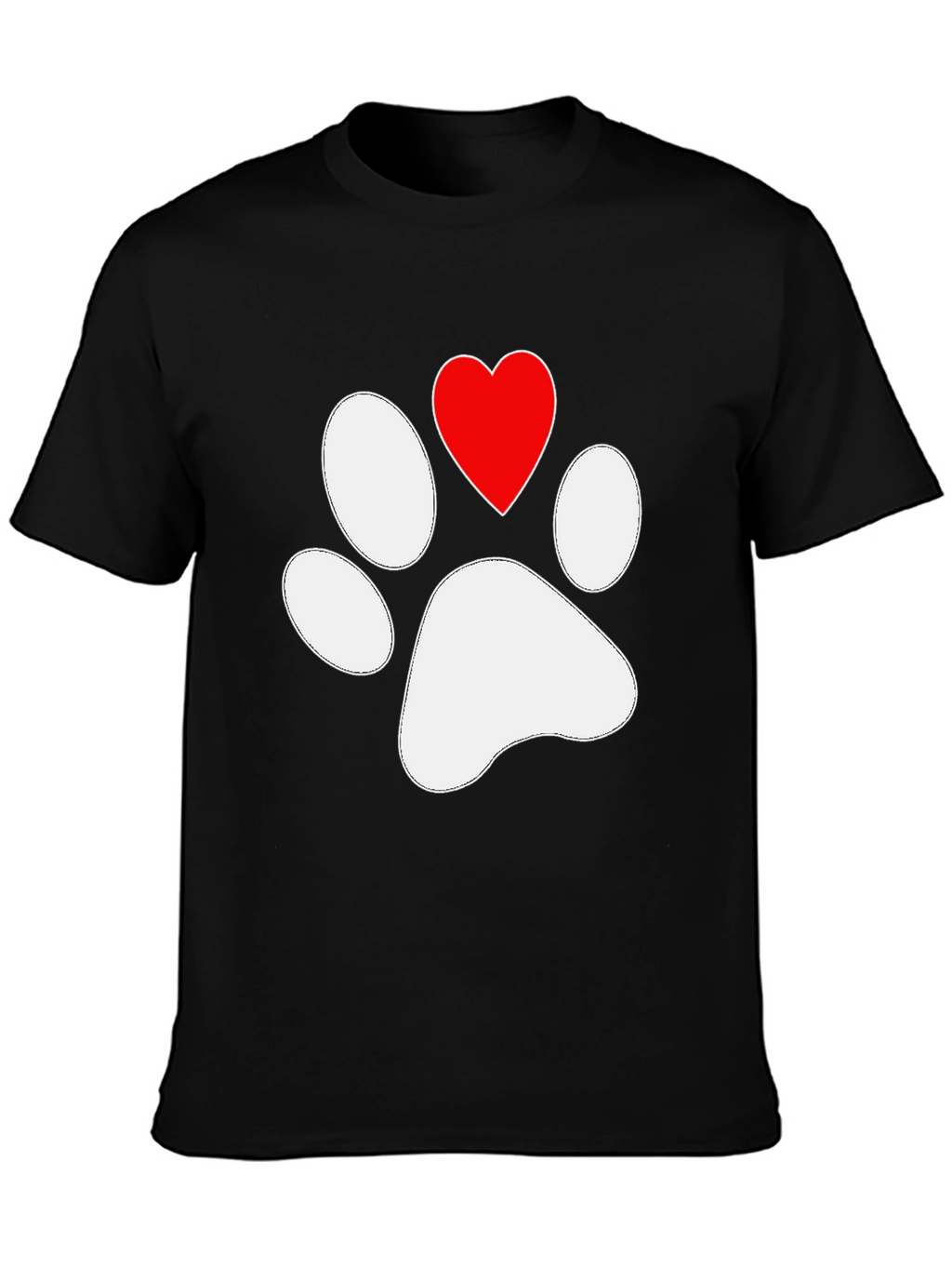 Paw Print Heart T-Shirt