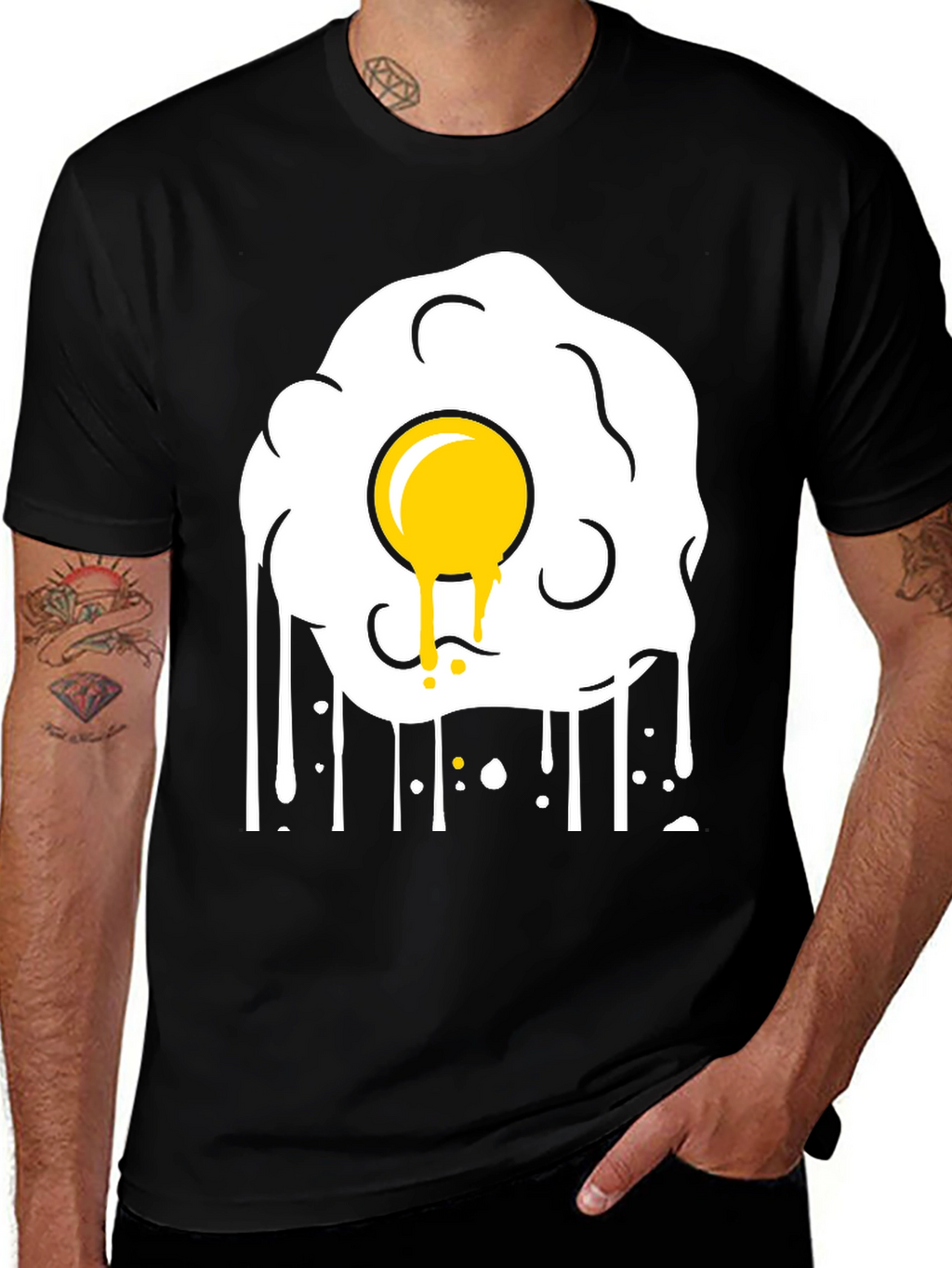 Fried Egg Graphic Tee - Sunny Side Up Style