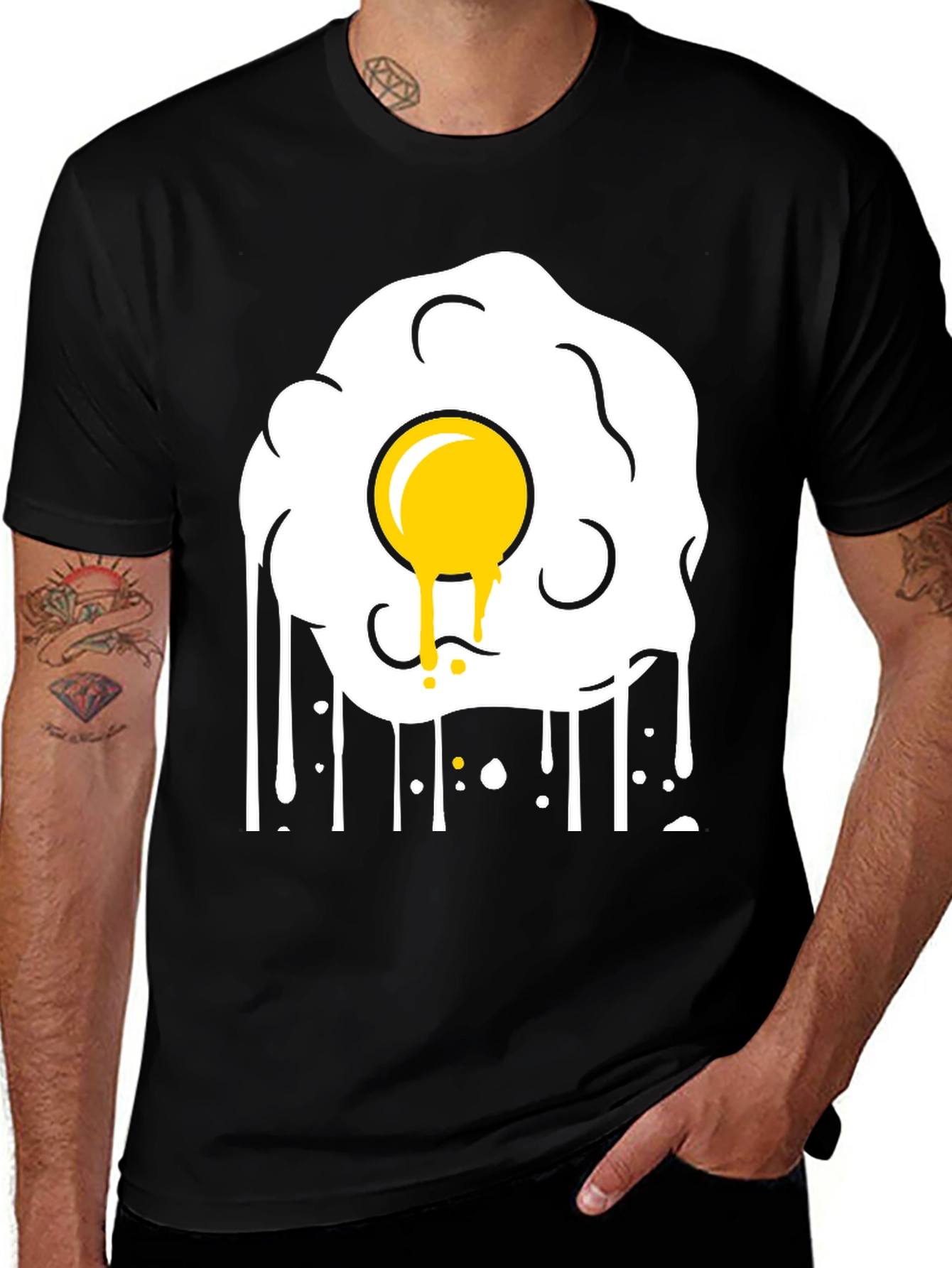 Fried Egg Graphic Tee - Sunny Side Up Style
