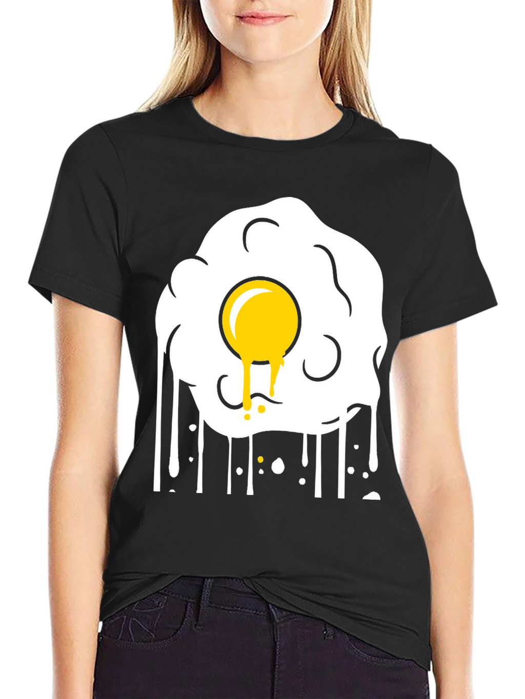 Fried Egg Graphic Tee - Sunny Side Up Style