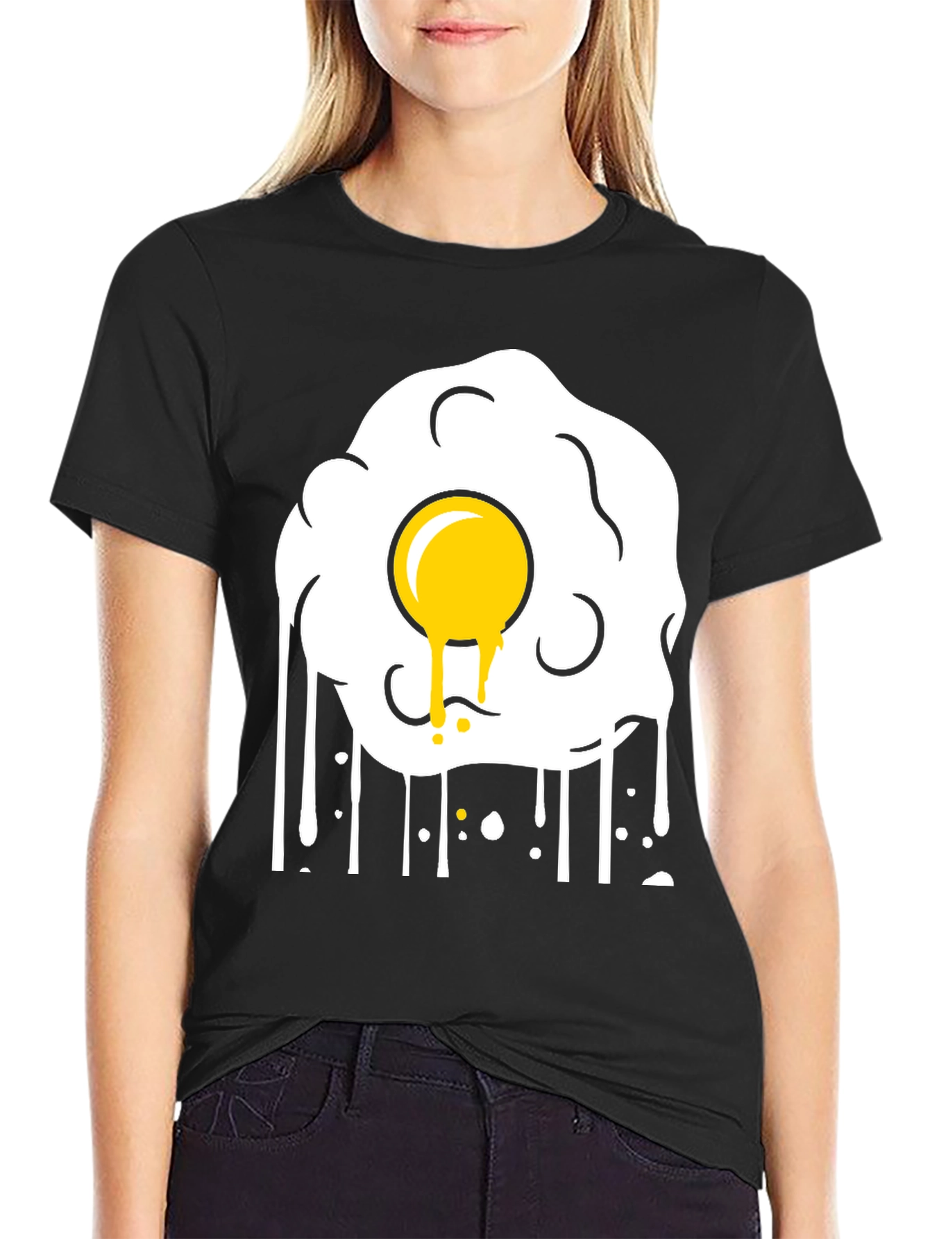 Fried Egg Graphic Tee - Sunny Side Up Style