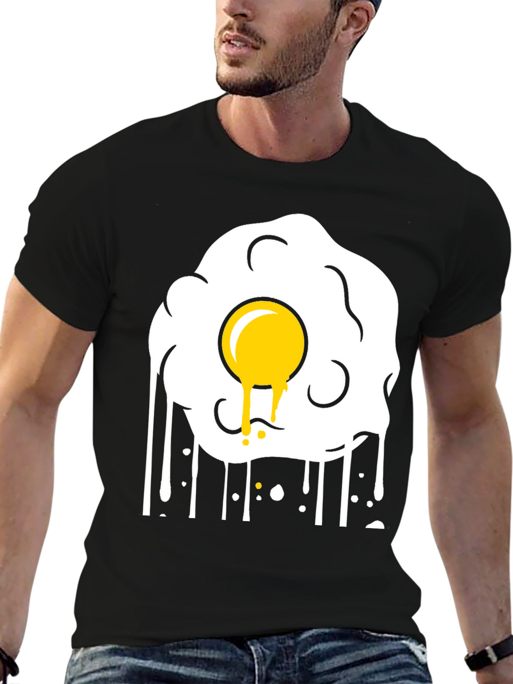 Fried Egg Graphic Tee - Sunny Side Up Style