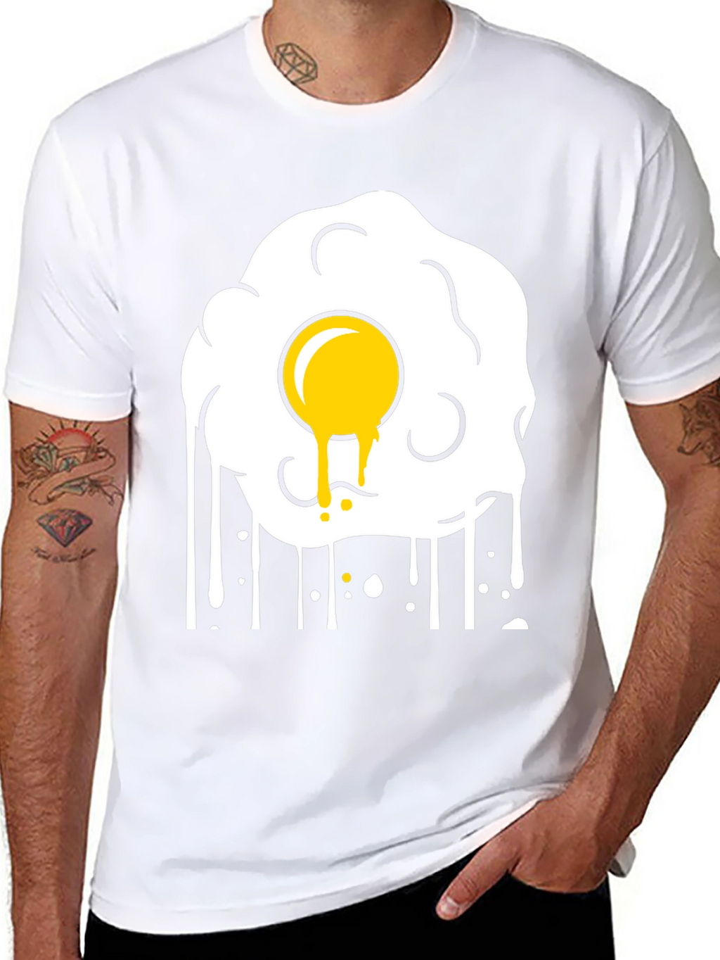 Fried Egg Graphic Tee - Sunny Side Up Style