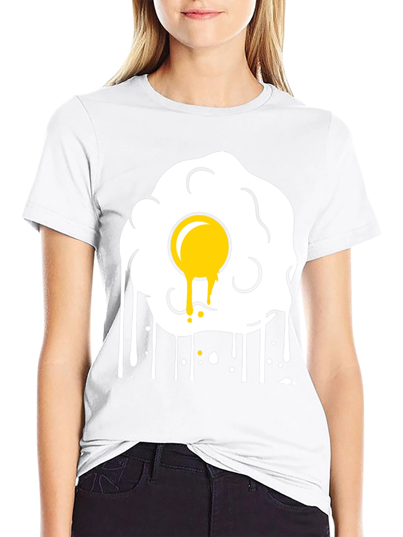Fried Egg Graphic Tee - Sunny Side Up Style