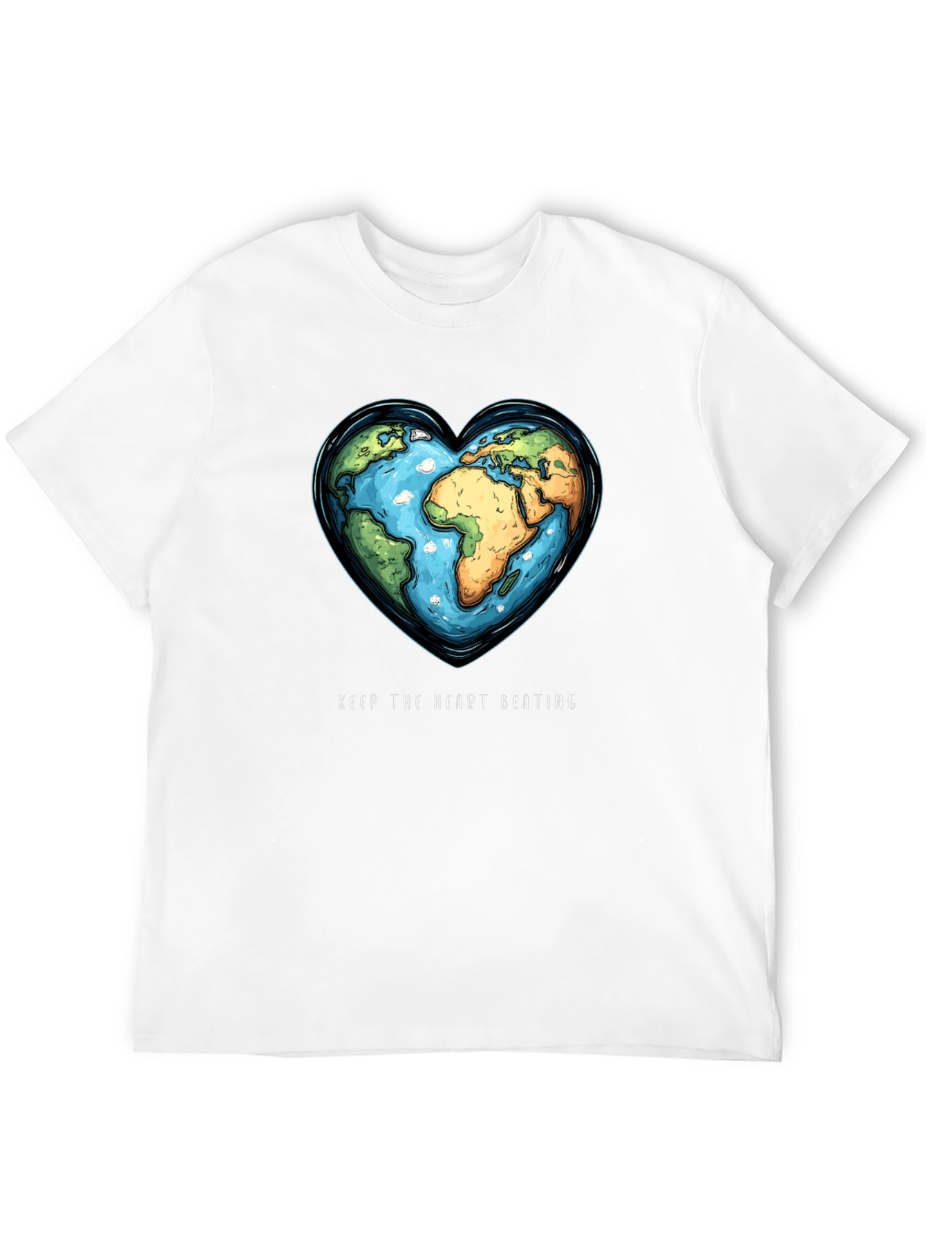 Earth Heartbeat Tee - Keep The Heart Beating T-Shirt