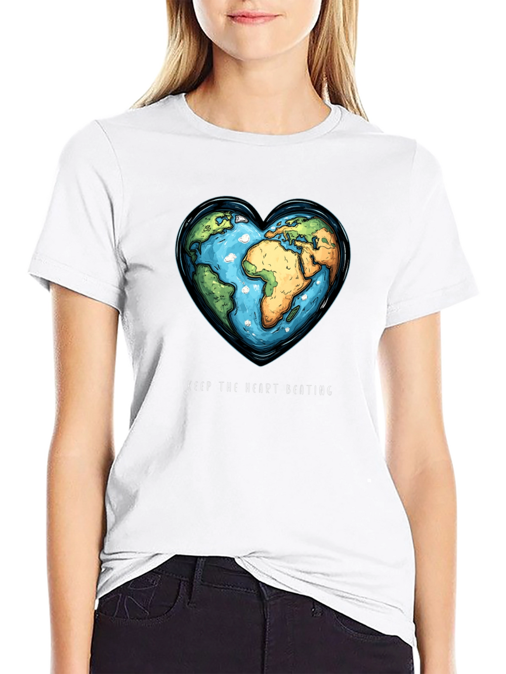 Earth Heartbeat Tee - Keep The Heart Beating T-Shirt