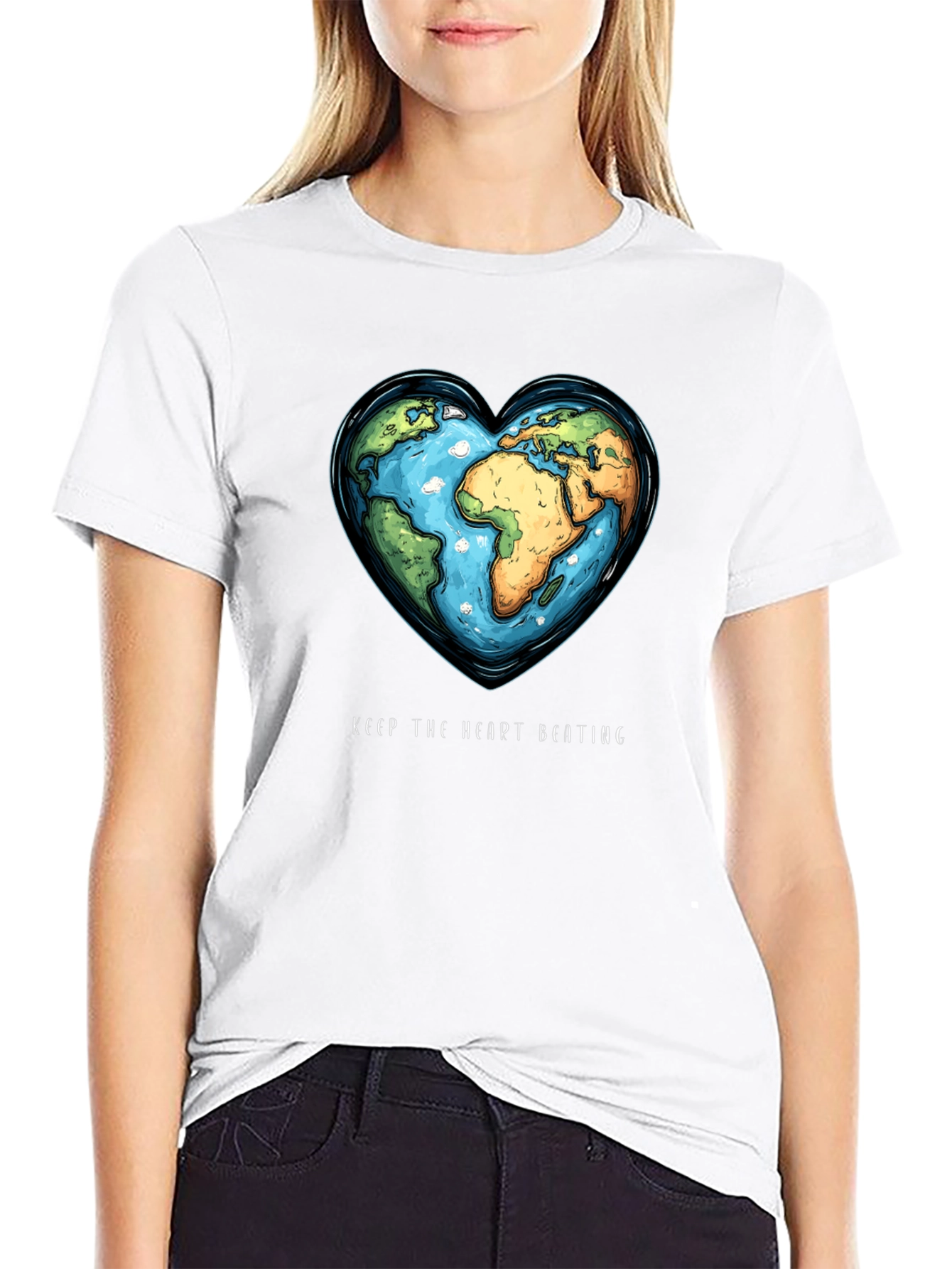 Earth Heartbeat Tee - Keep The Heart Beating T-Shirt