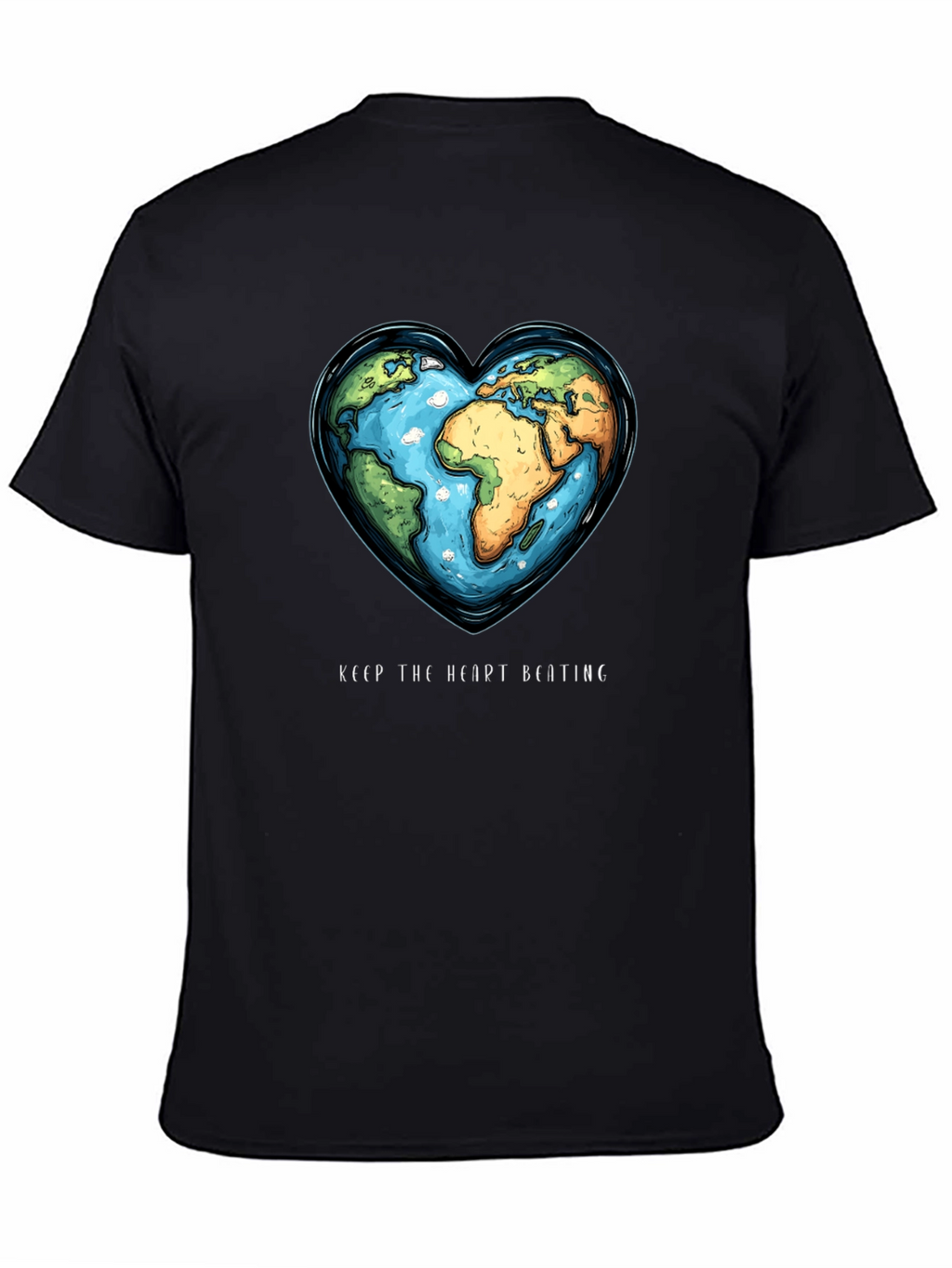 Earth Heartbeat Tee - Keep The Heart Beating T-Shirt
