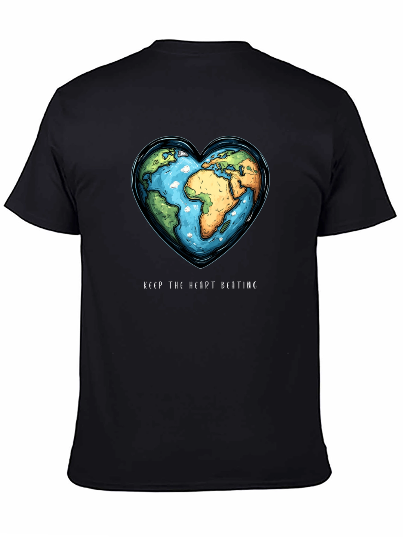 Earth Heartbeat Tee - Keep The Heart Beating T-Shirt