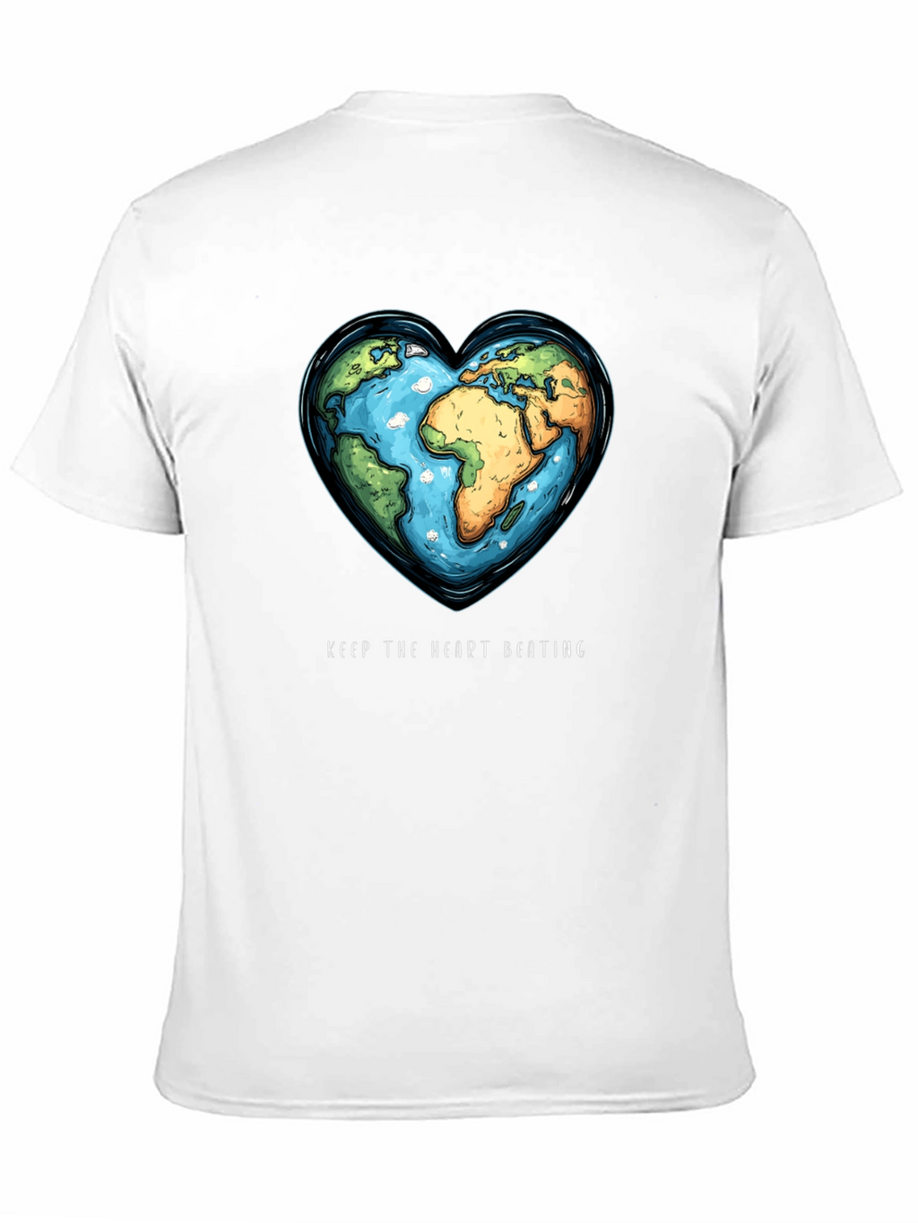 Earth Heartbeat Tee - Keep The Heart Beating T-Shirt