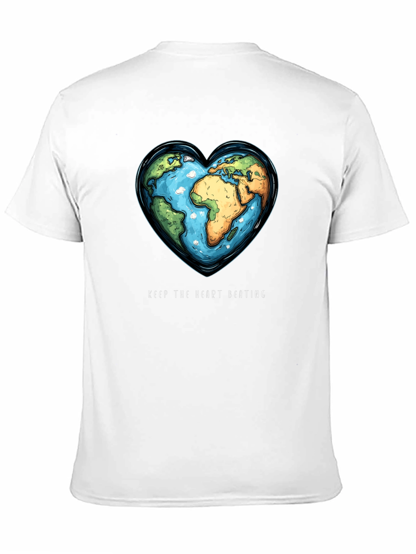 Earth Heartbeat Tee - Keep The Heart Beating T-Shirt