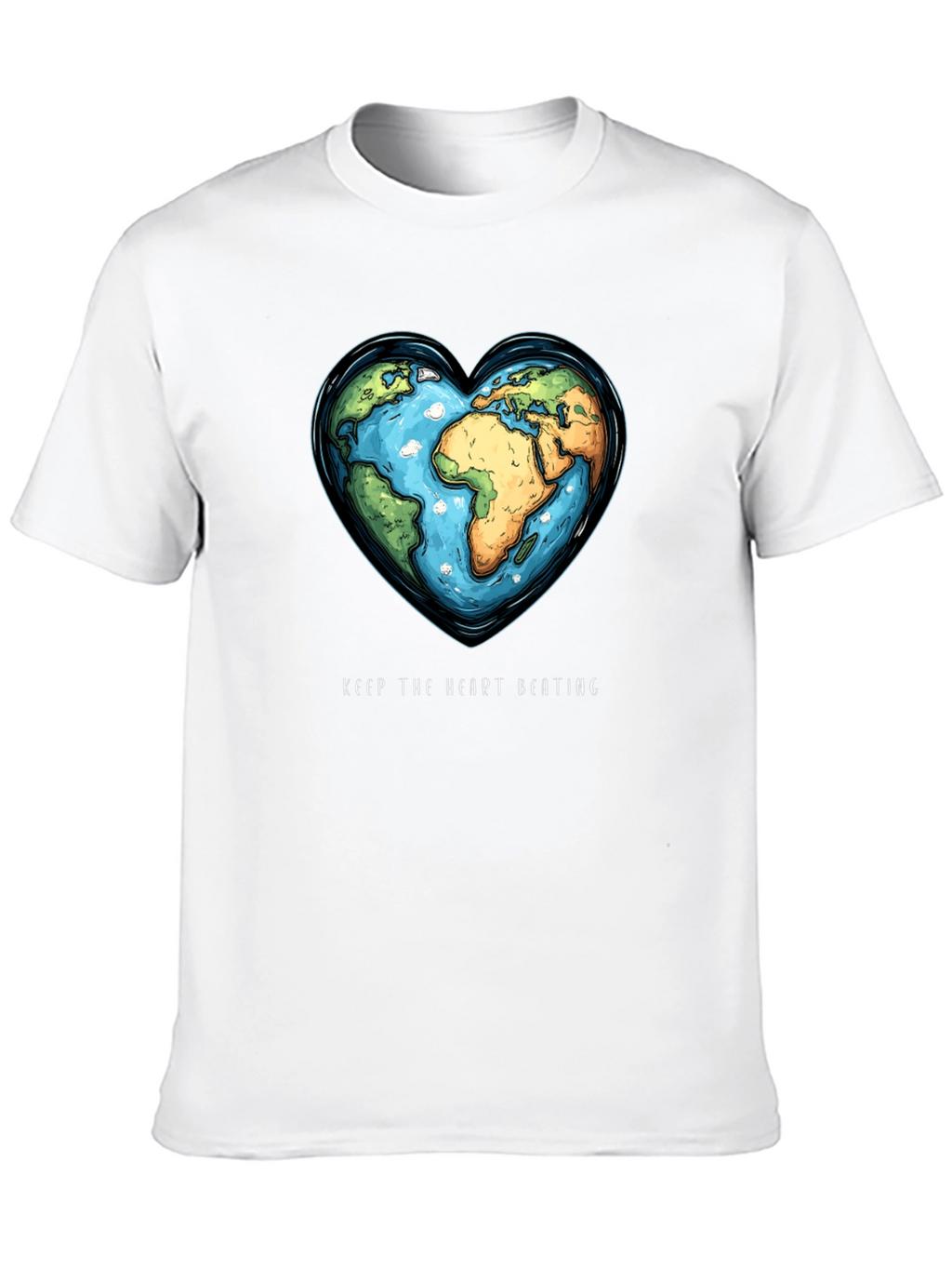 Earth Heartbeat Tee - Keep The Heart Beating T-Shirt