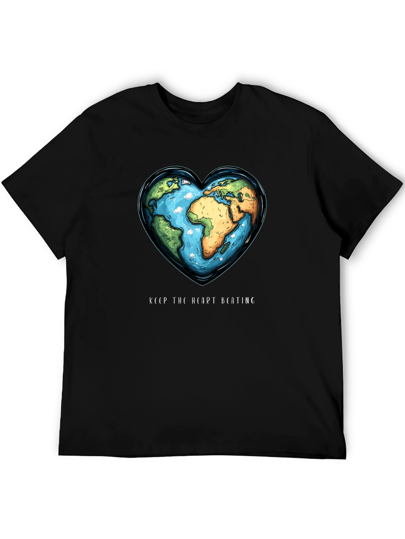 Earth Heartbeat Tee - Keep The Heart Beating T-Shirt