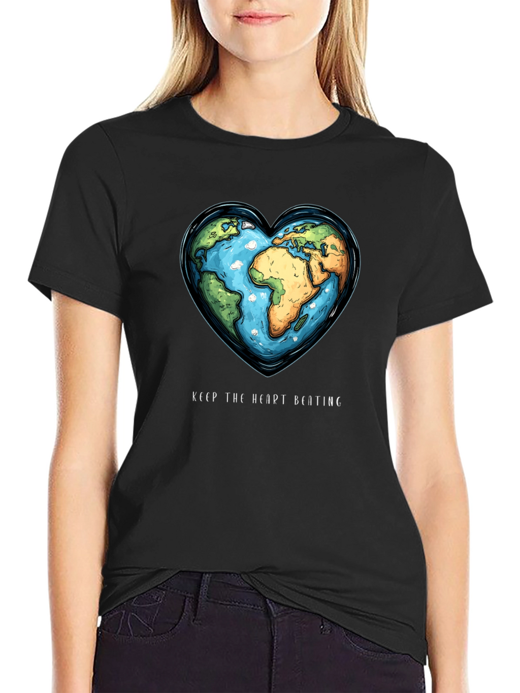 Earth Heartbeat Tee - Keep The Heart Beating T-Shirt