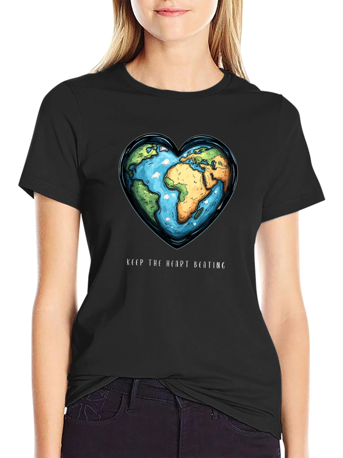 Earth Heartbeat Tee - Keep The Heart Beating T-Shirt