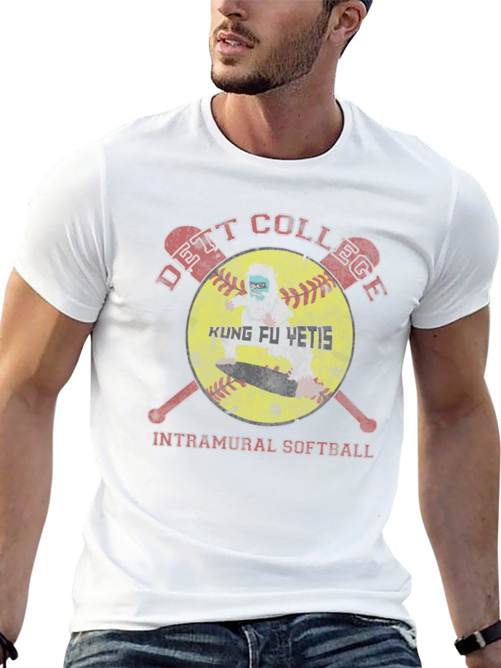 Kung Fu Yetis Intramural Softball T-Shirt