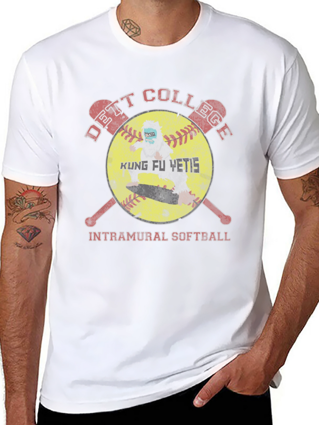 Kung Fu Yetis Intramural Softball T-Shirt