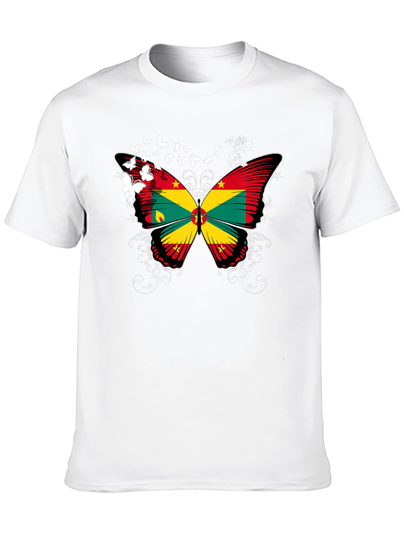 Grenada Butterfly T-Shirt - Black Tee