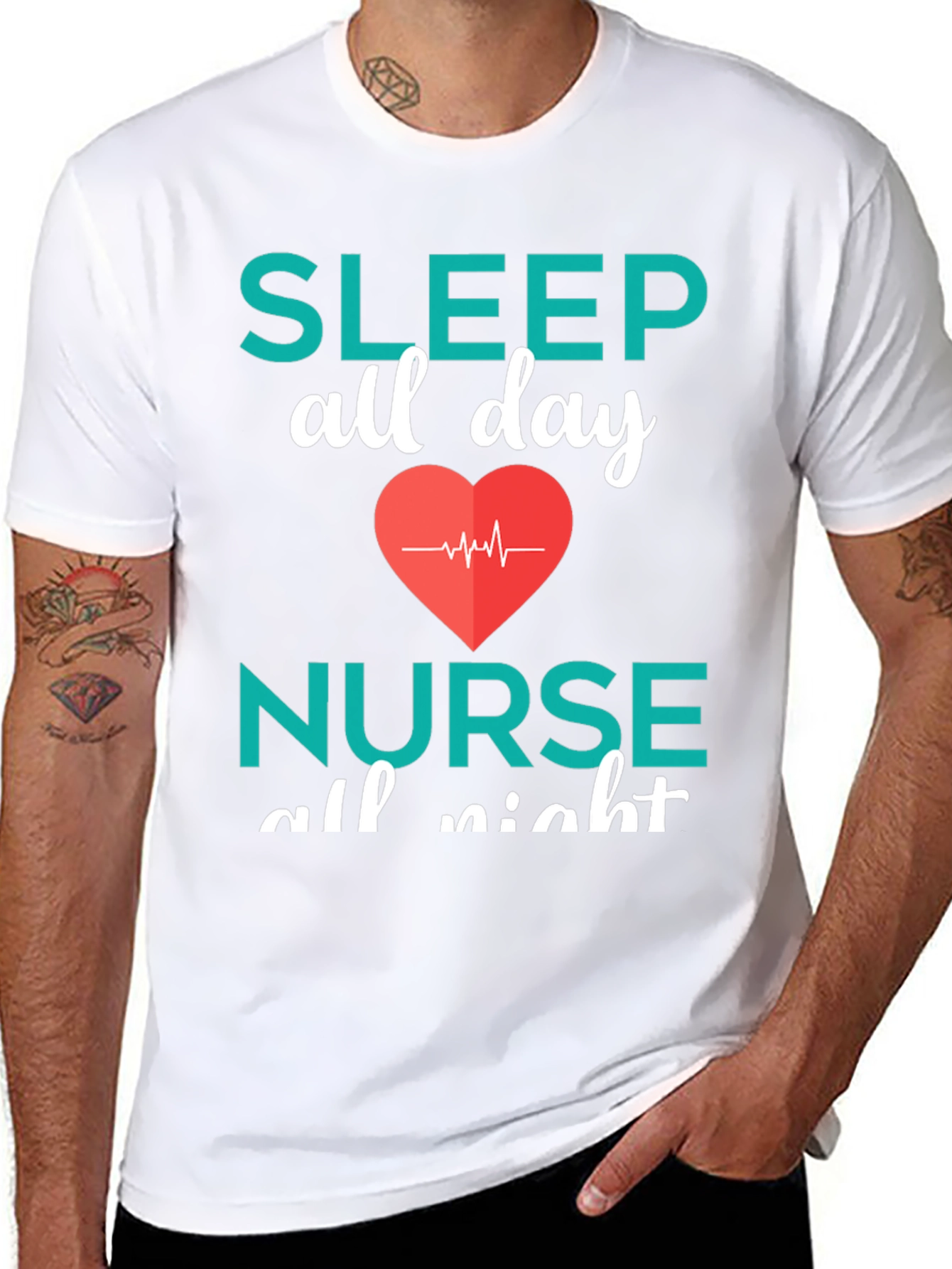 Nurse Sleep All Day T-Shirt