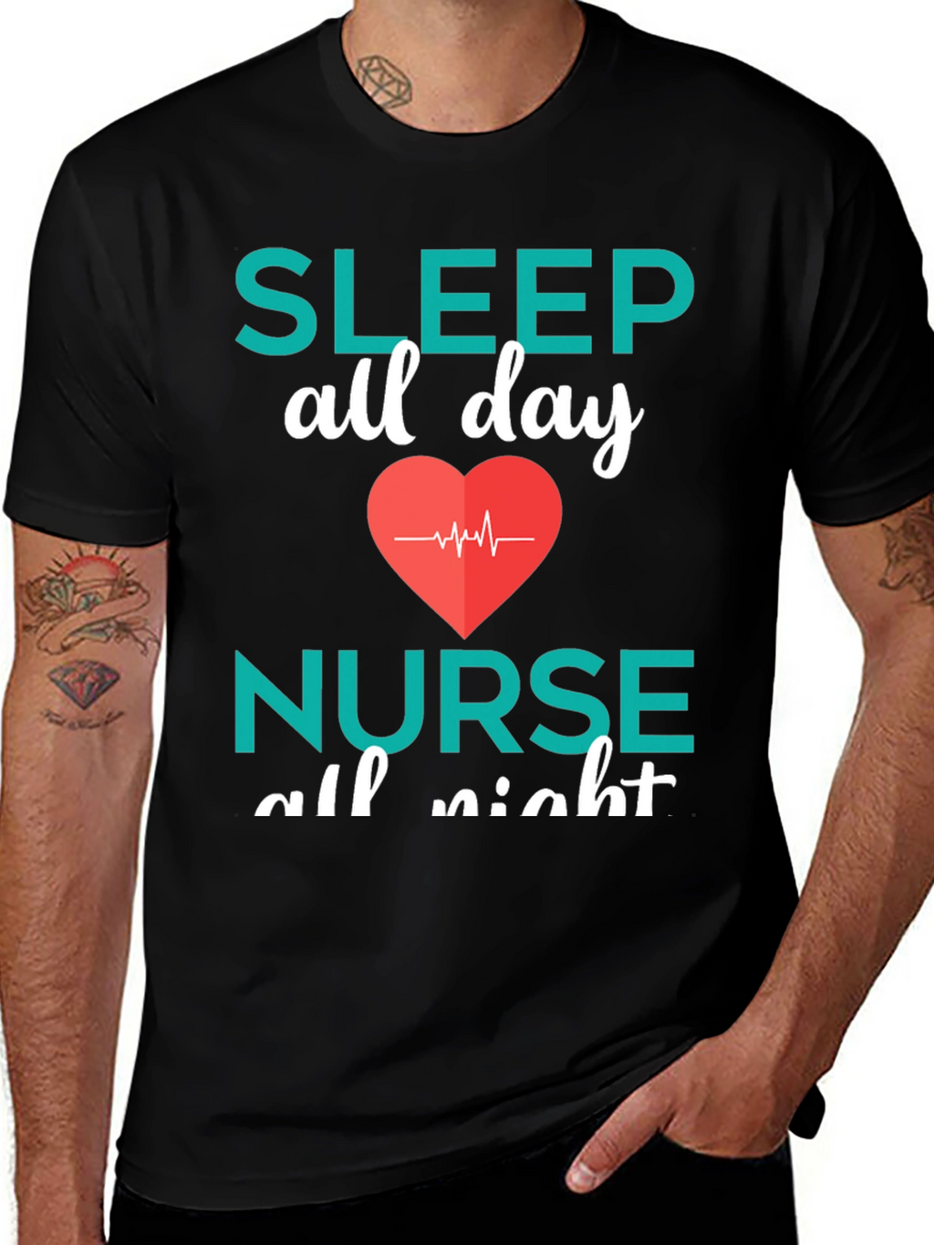 Nurse Sleep All Day T-Shirt