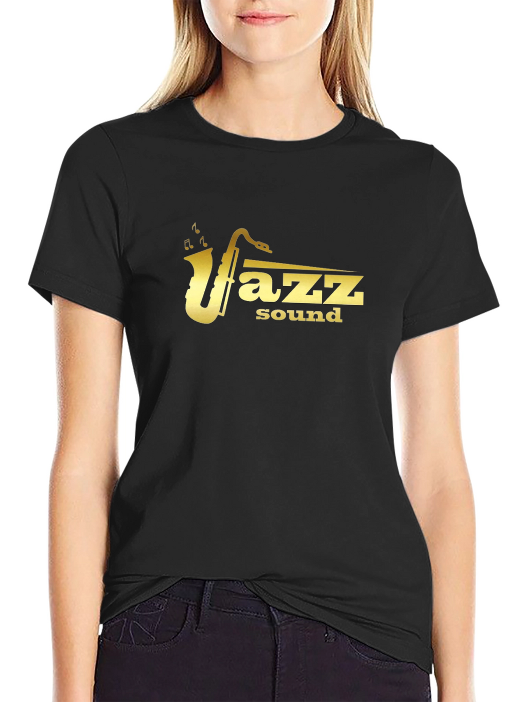 Jazz Sound Mens Black Graphic Tee