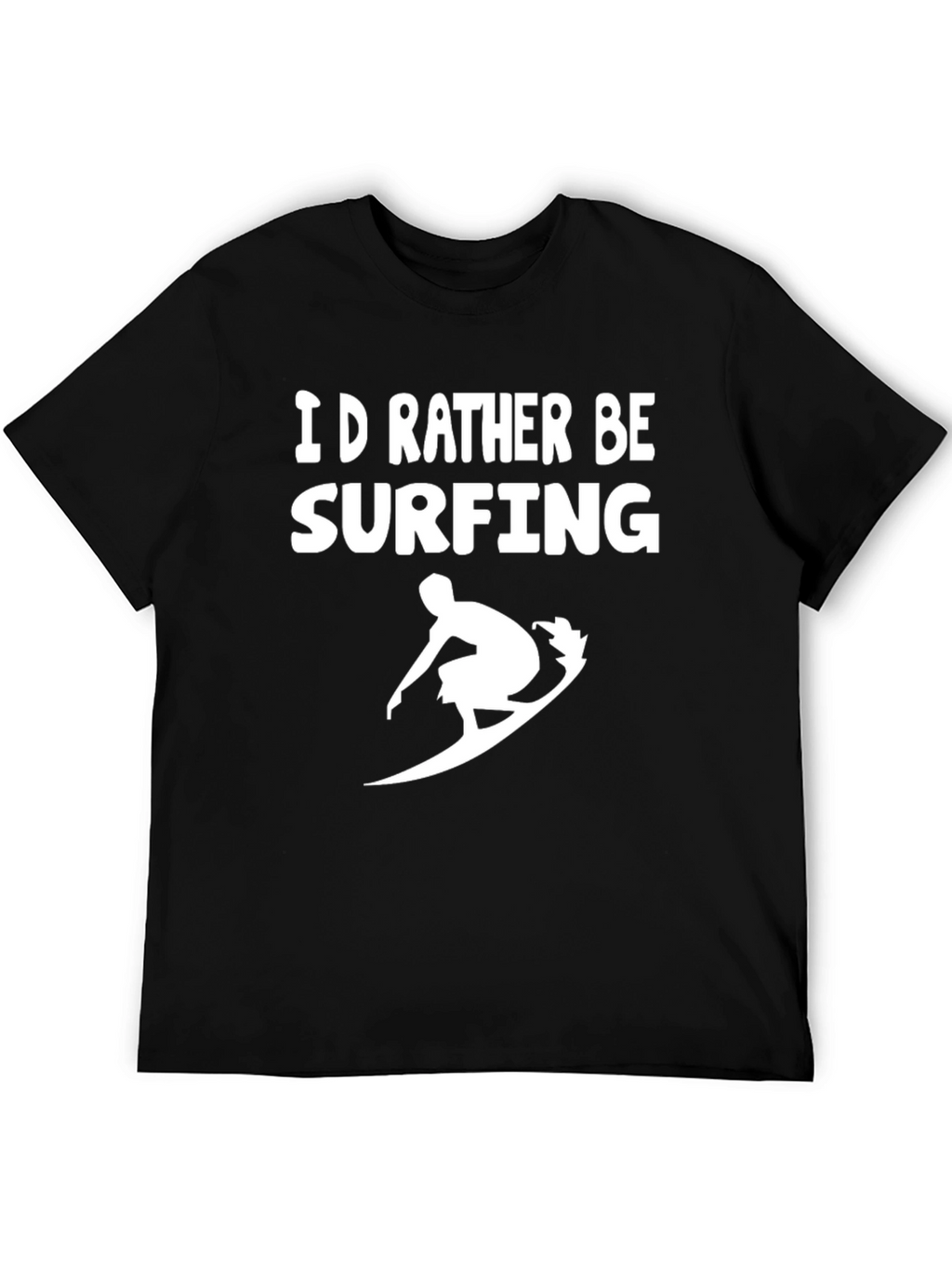 Id Rather Be Surfing T-Shirt - Black