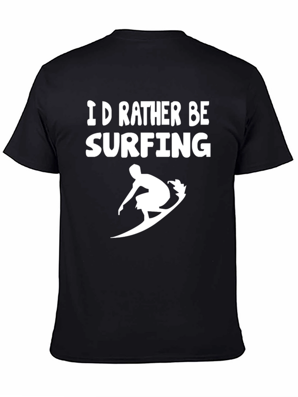Id Rather Be Surfing T-Shirt - Black