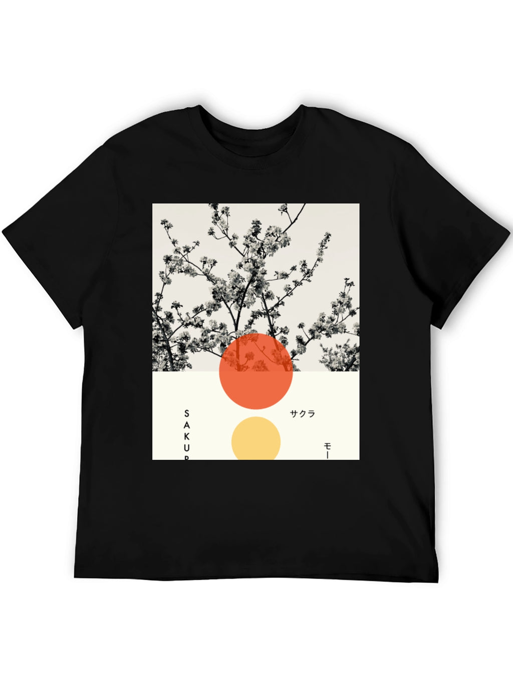 Sakura Blossom Graphic Tee - Modern Japanese Style