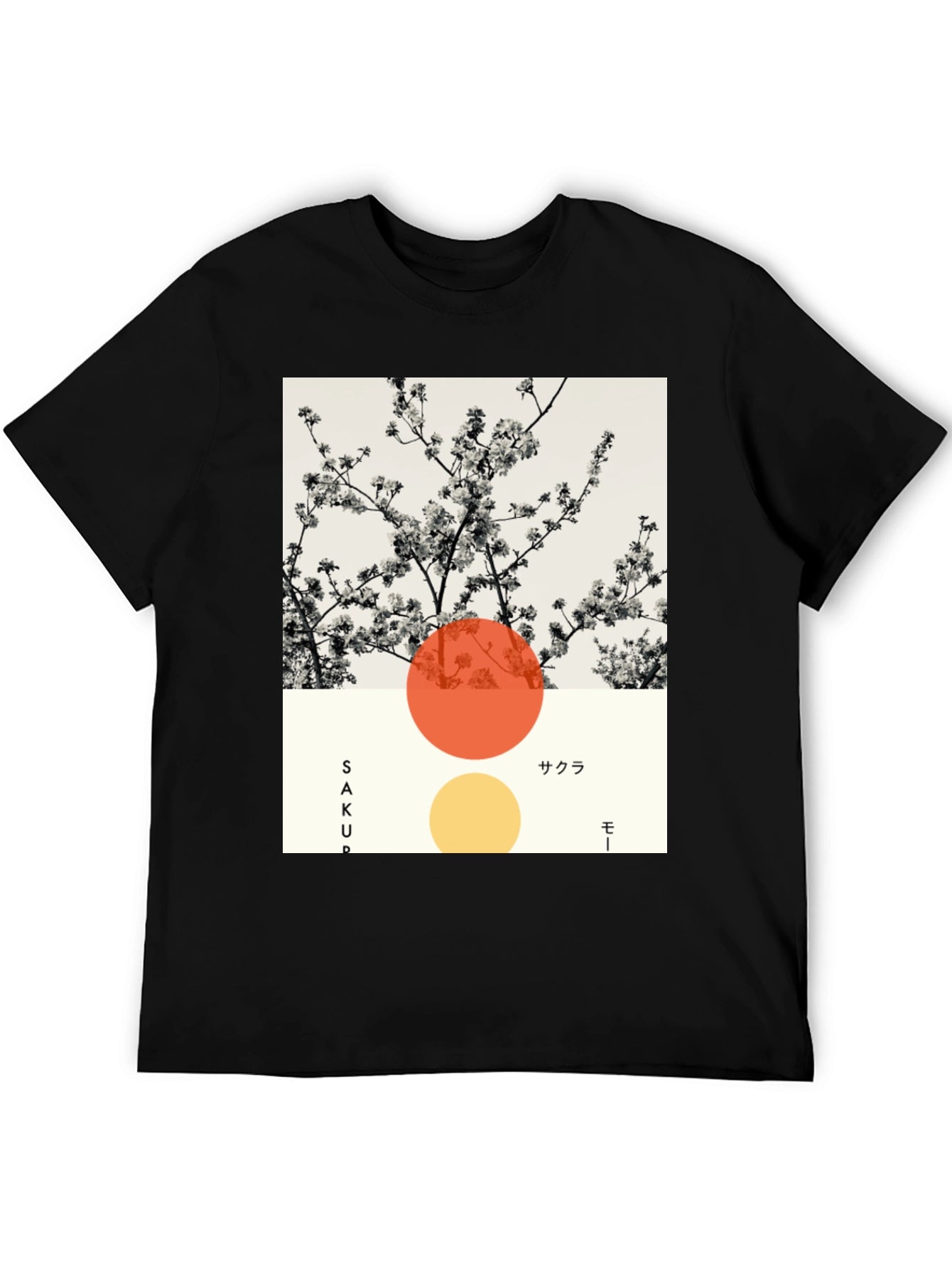 Sakura Blossom Graphic Tee - Modern Japanese Style
