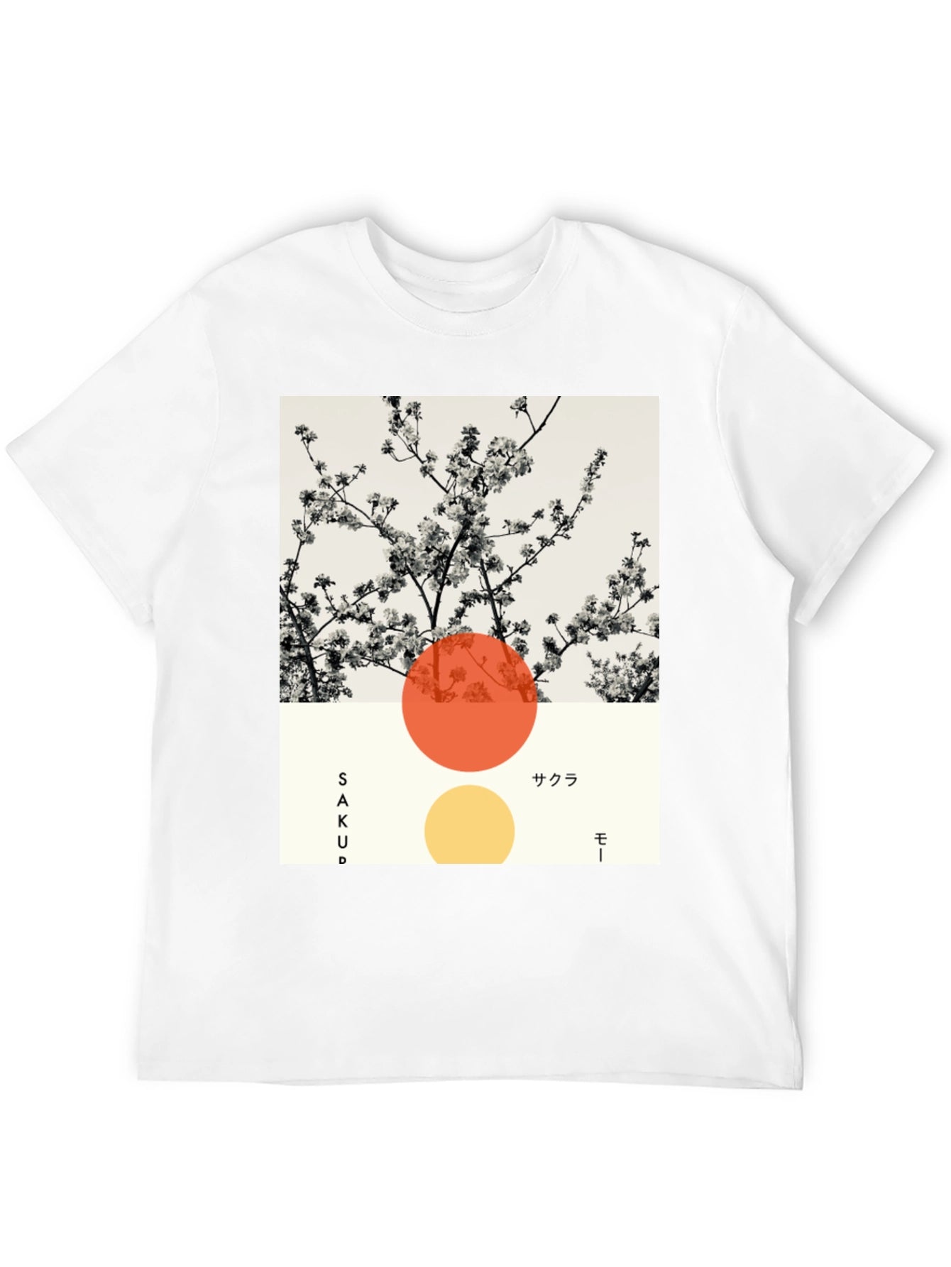 Sakura Blossom Graphic Tee - Modern Japanese Style