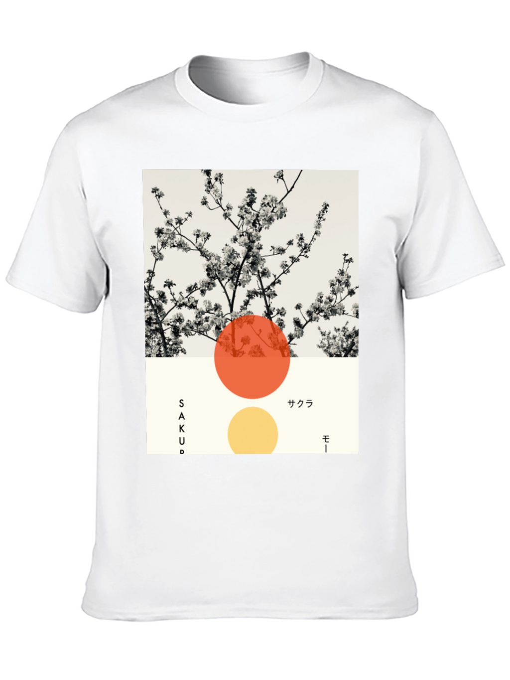 Sakura Blossom Graphic Tee - Modern Japanese Style