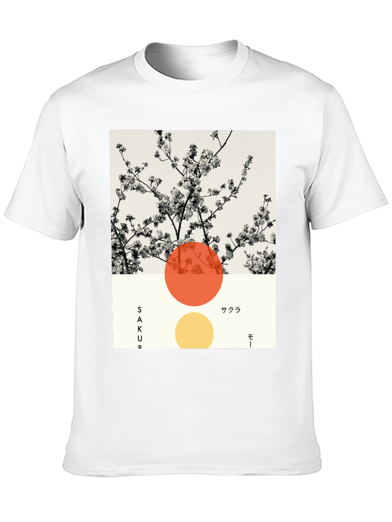 Sakura Blossom Graphic Tee - Modern Japanese Style