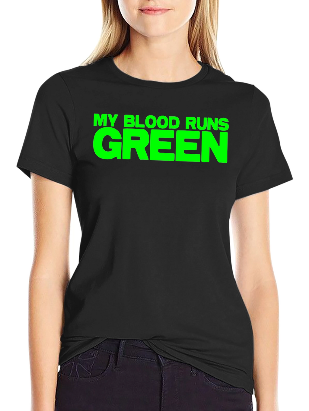 My Blood Runs Green T-Shirt - Bold Graphic Tee