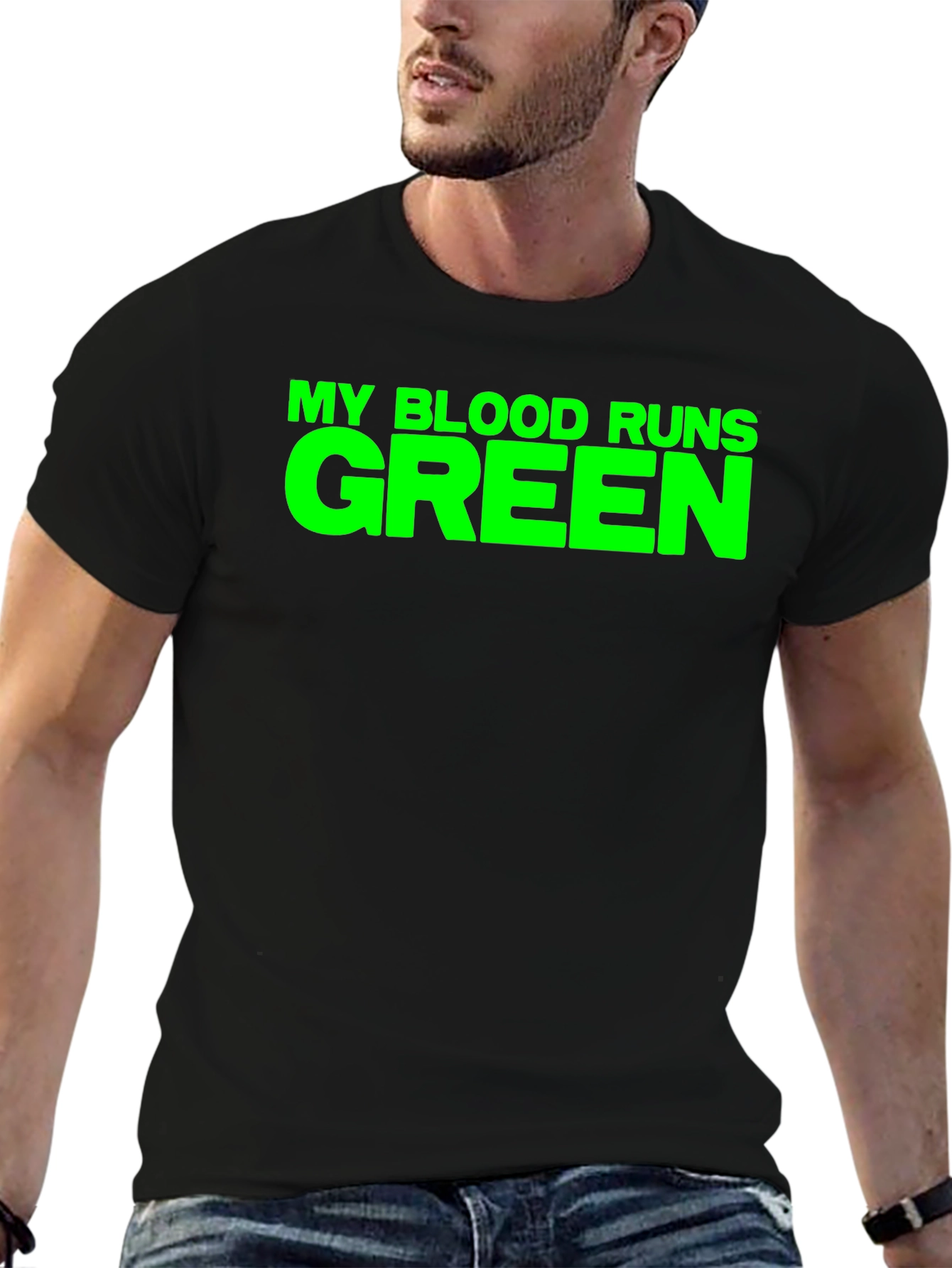 My Blood Runs Green T-Shirt - Bold Graphic Tee