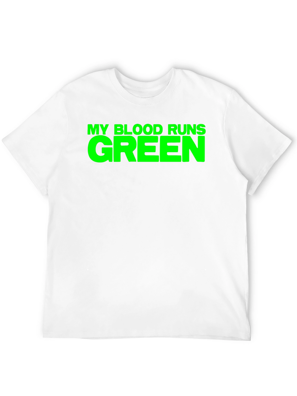 My Blood Runs Green T-Shirt - Bold Graphic Tee