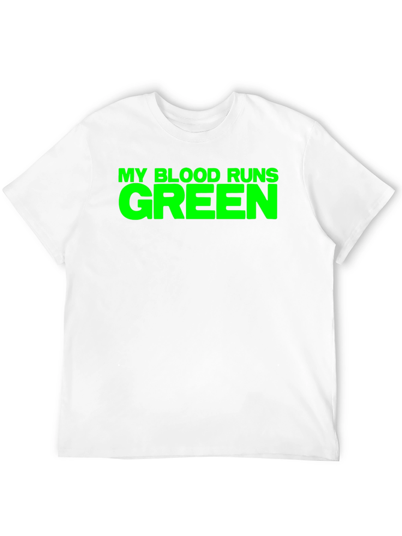 My Blood Runs Green T-Shirt - Bold Graphic Tee