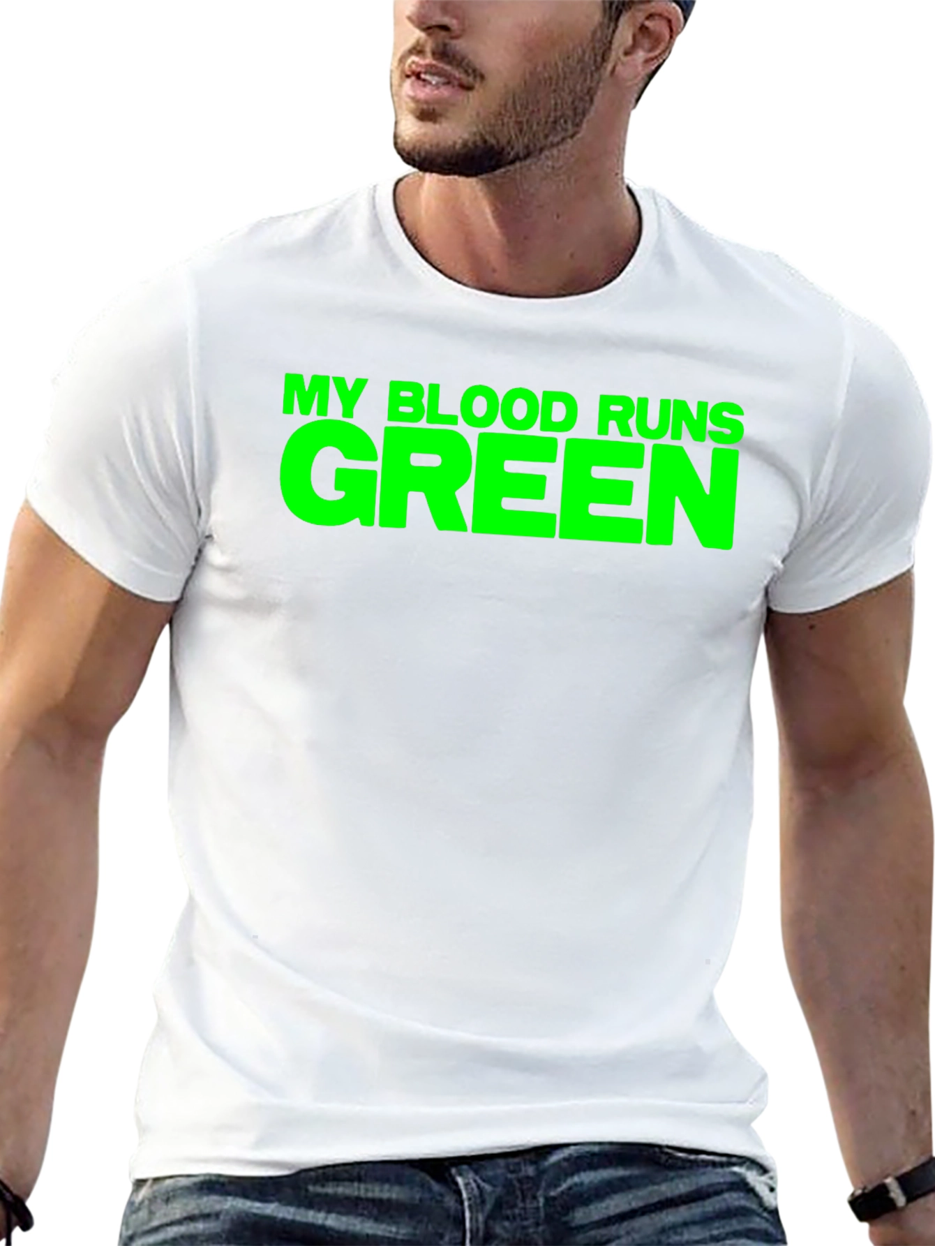My Blood Runs Green T-Shirt - Bold Graphic Tee