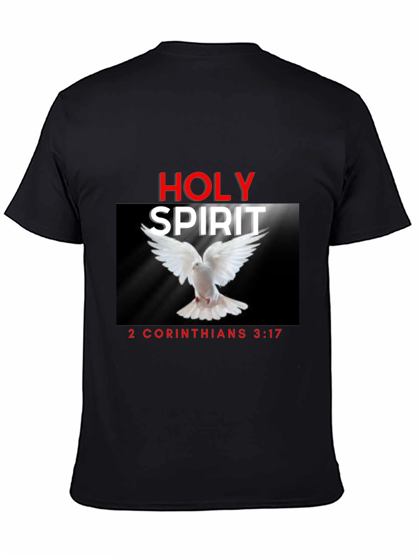 Holy Spirit Christian T-Shirt Dove Bible Verse