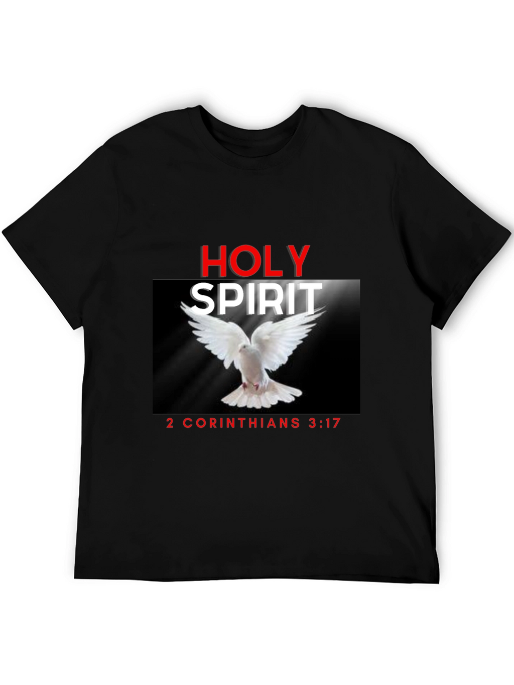Holy Spirit Christian T-Shirt Dove Bible Verse