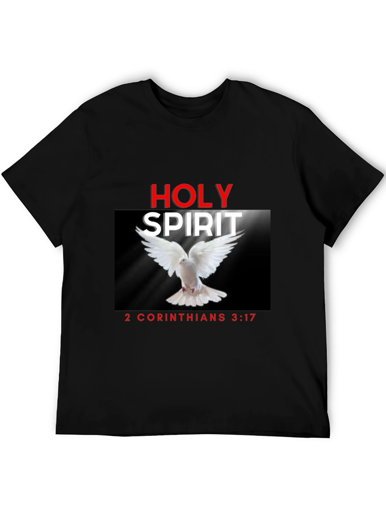 Holy Spirit Christian T-Shirt Dove Bible Verse