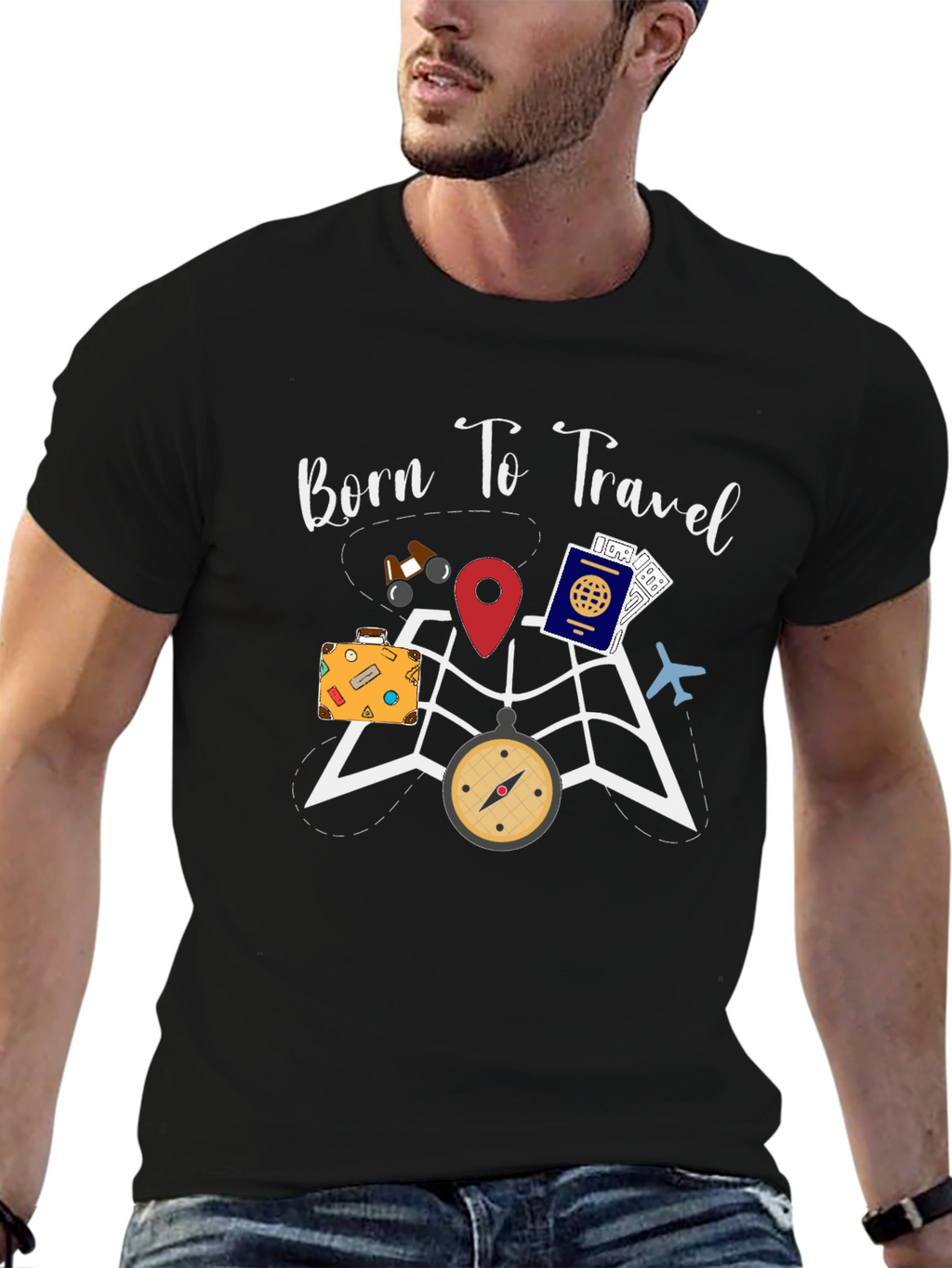 Born To Travel T-Shirt - Adventure Awaits!
