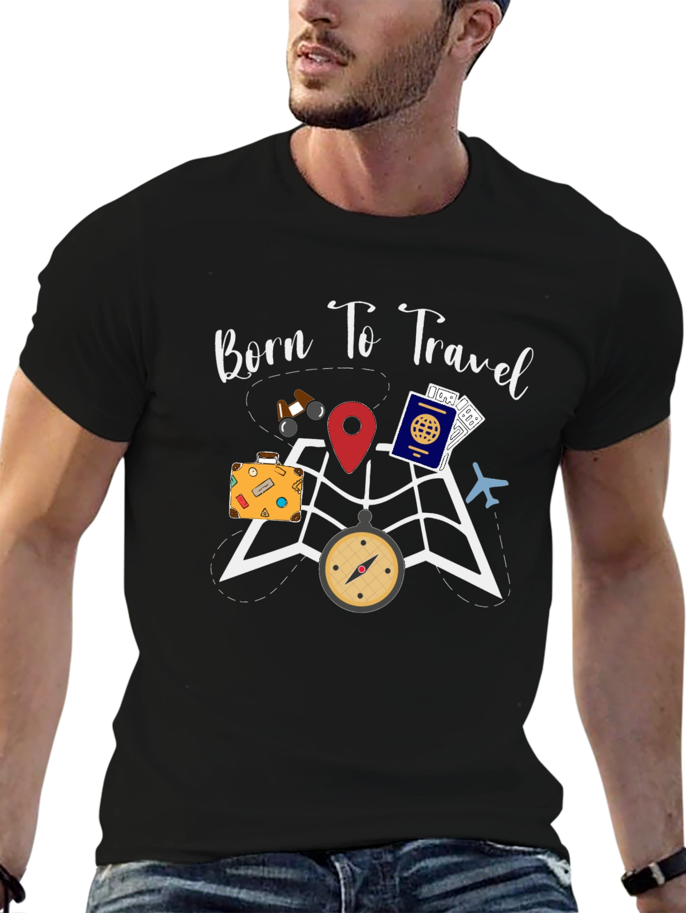 Born To Travel T-Shirt - Adventure Awaits!