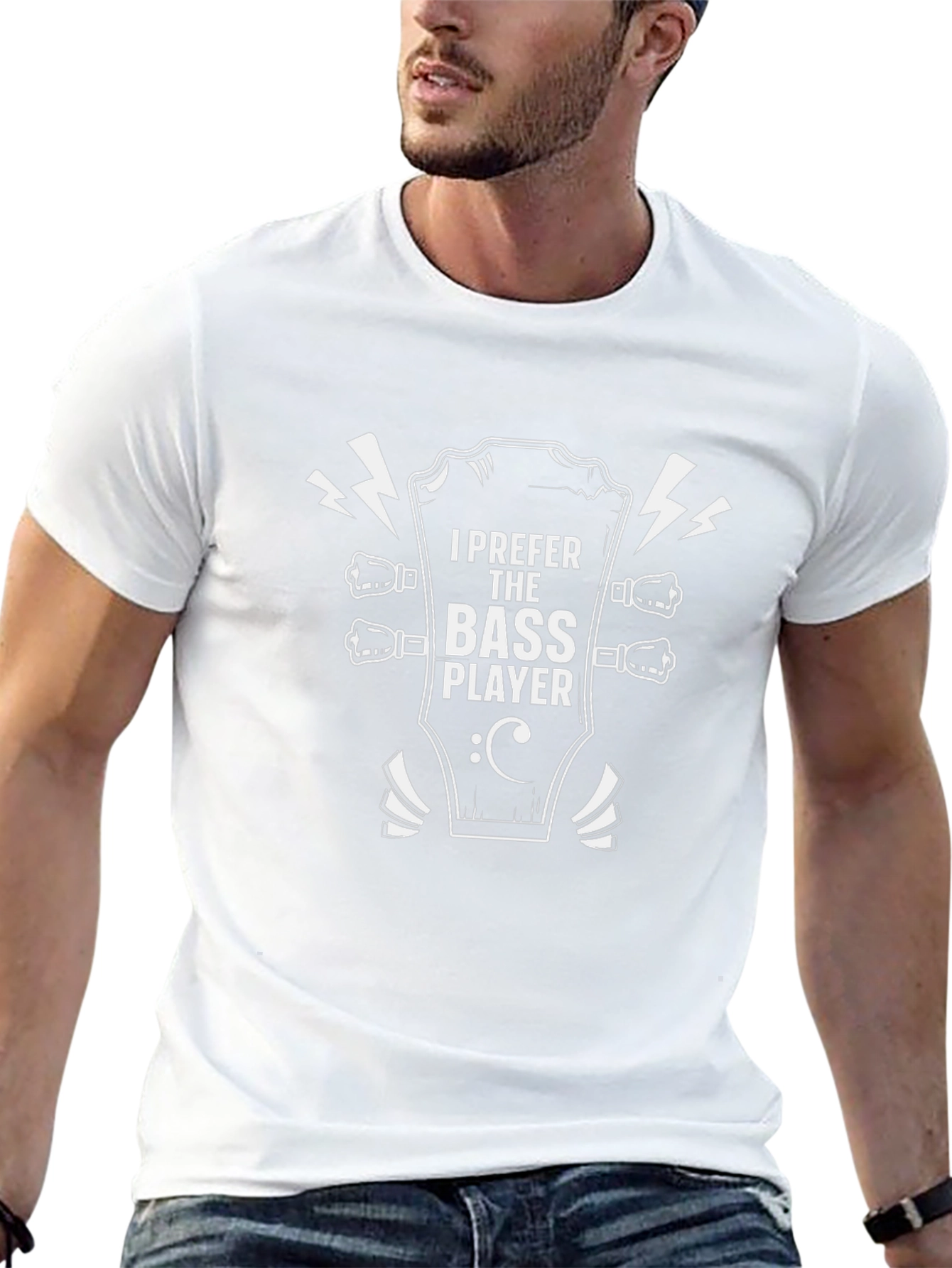 Bass Player T-Shirt - Black Graphic Tee