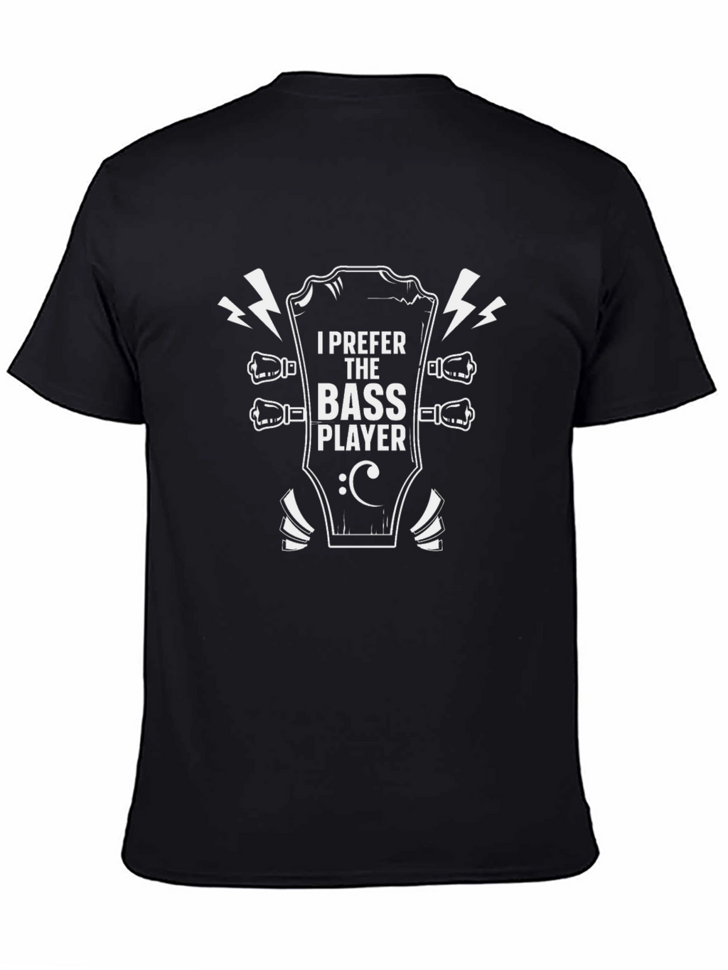Bass Player T-Shirt - Black Graphic Tee