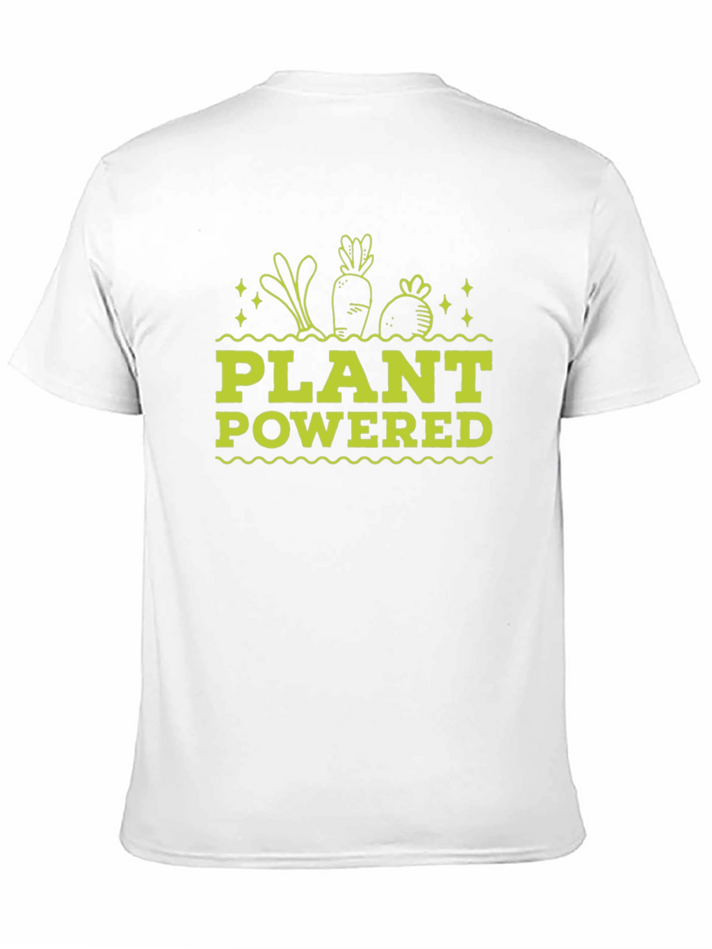 Plant Powered Black T-Shirt - Vegan Graphic Tee