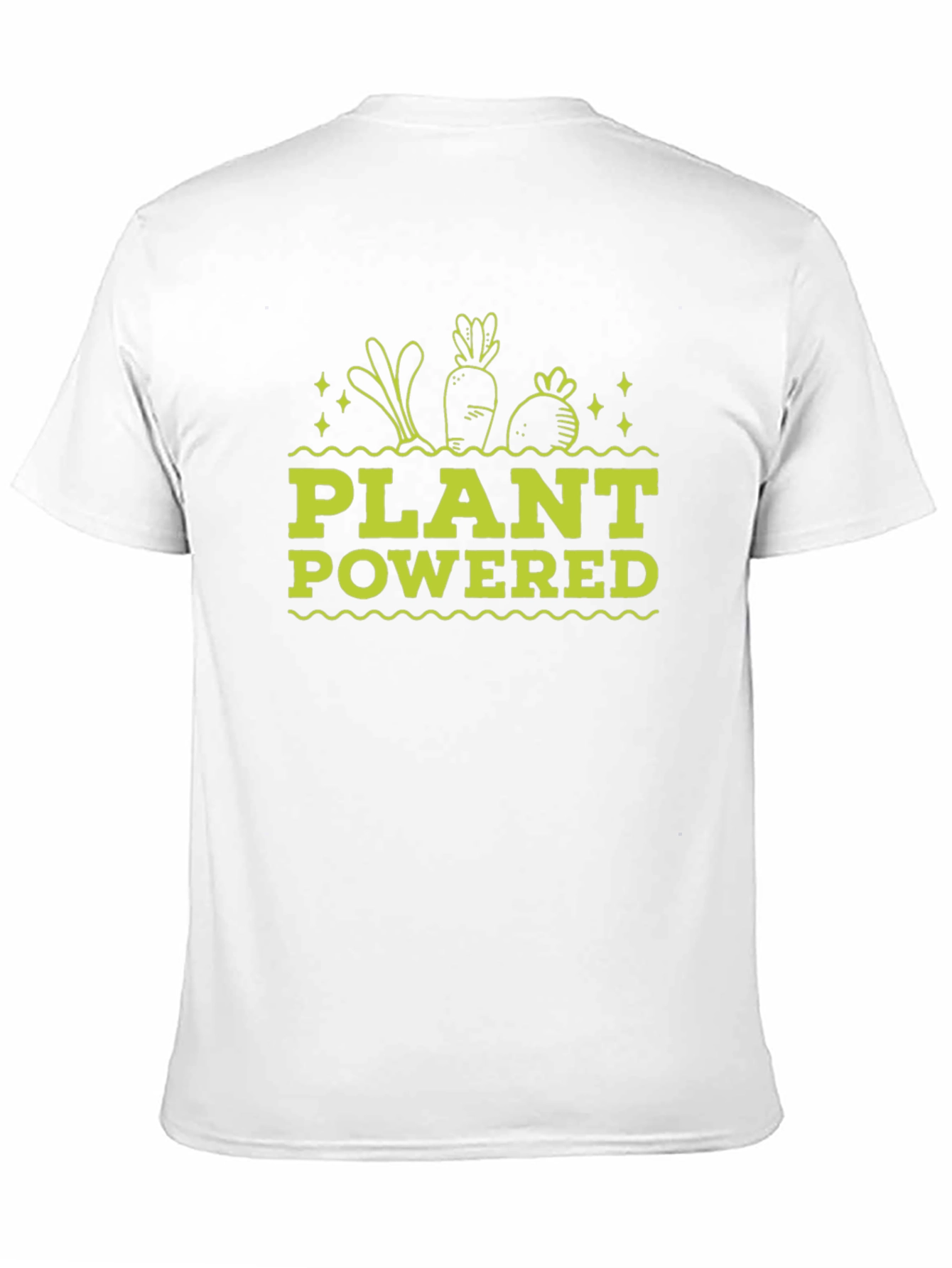 Plant Powered Black T-Shirt - Vegan Graphic Tee