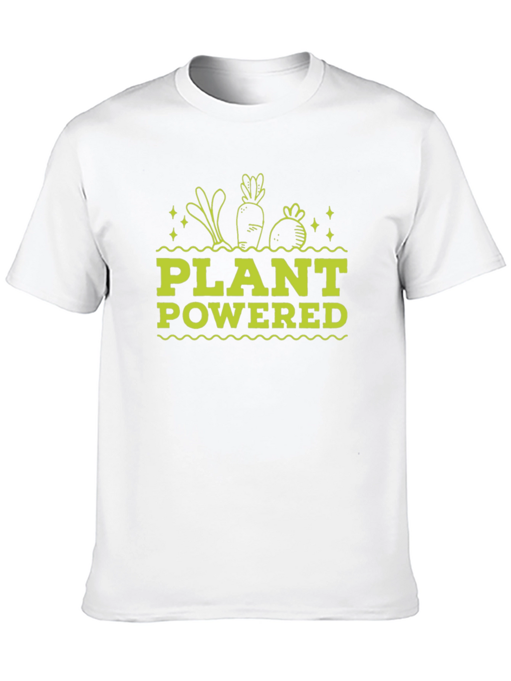 Plant Powered Black T-Shirt - Vegan Graphic Tee
