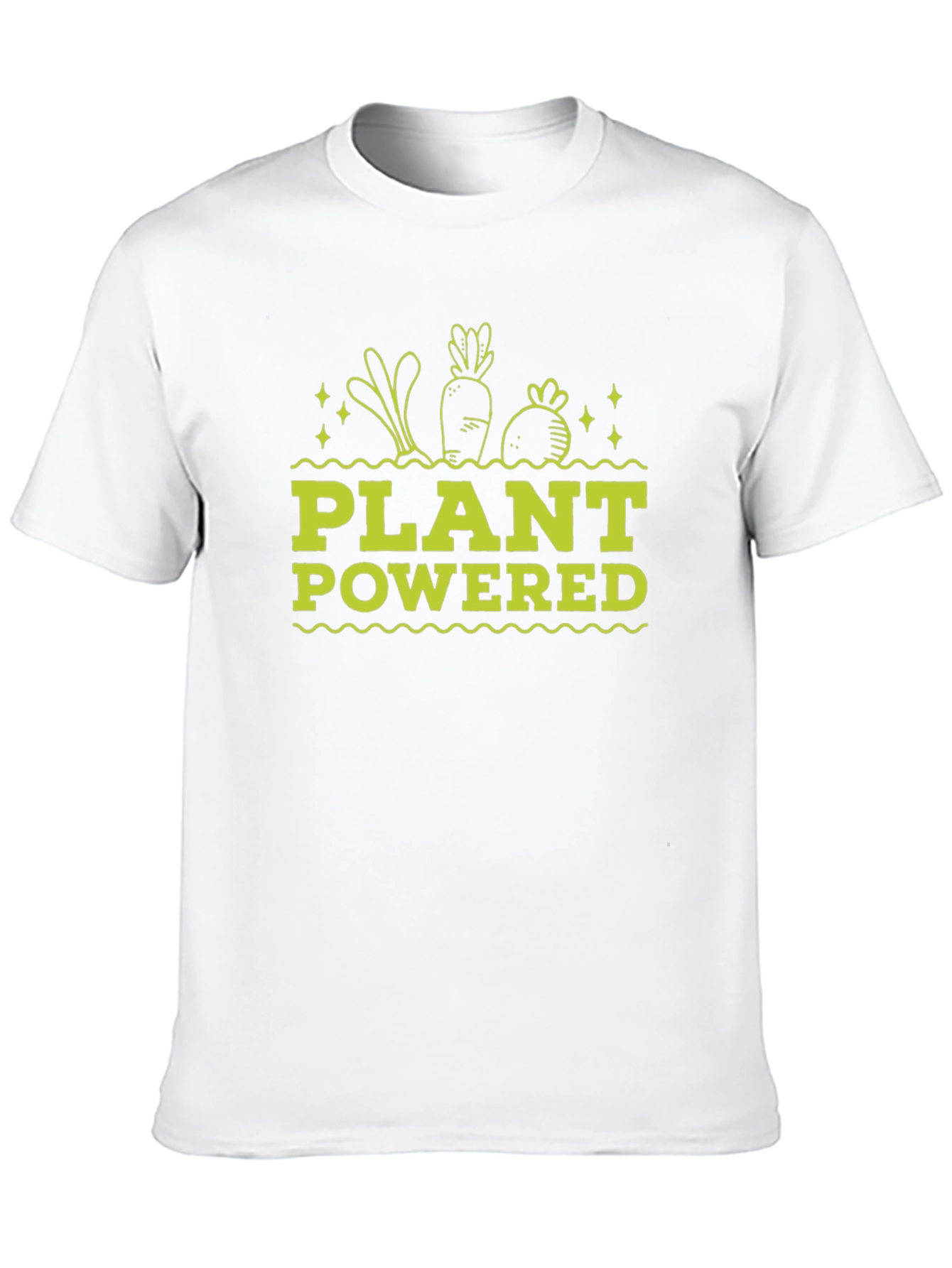 Plant Powered Black T-Shirt - Vegan Graphic Tee